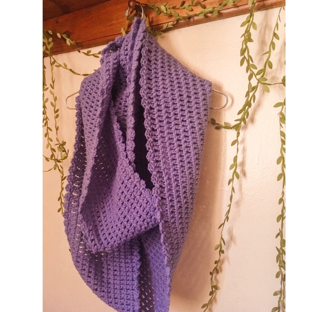 Handmade Lilac Infinity Scarf